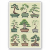 bonsai boomgroepering sticker (Voorkant)