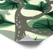 bonsai-boompatroon poster (Hoek)