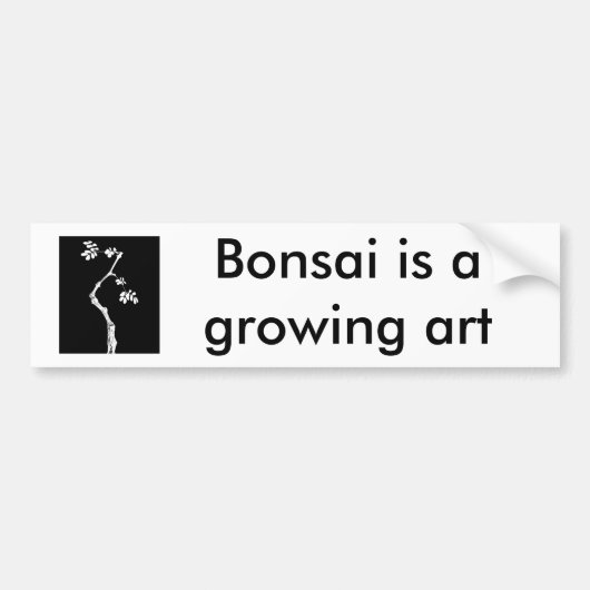 Bonsai Bumpersticker (Voorkant)