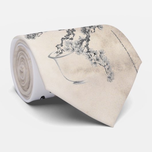 Bonsai Calligraphy Stropdas (Opgerold)