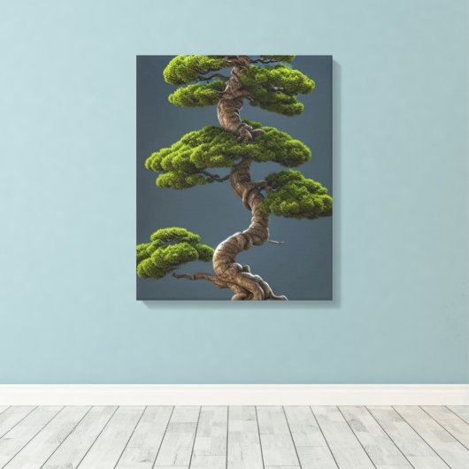 Bonsai Canvas Print (Insitu (Houten vloer))