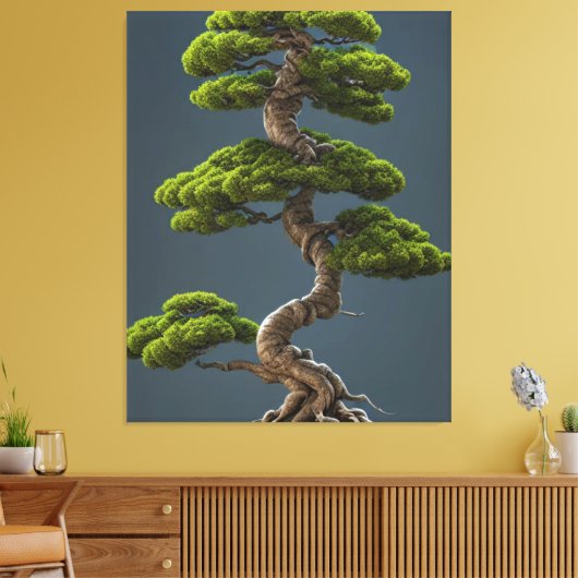 Bonsai Canvas Print (Insitu (Woonkamer))