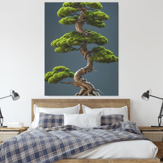 Bonsai Canvas Print (Insitu (Slaapkamer))