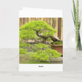Bonsai / Chinees potlandschap Feestdagen Kaart (Achterkant)