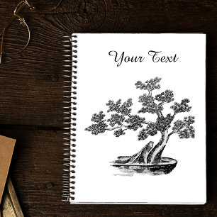 Bonsai - Chinese stijl - zwart-wit Notitieboek