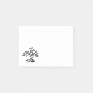 Bonsai - Chinese stijl - zwart-wit Post-it® Notes