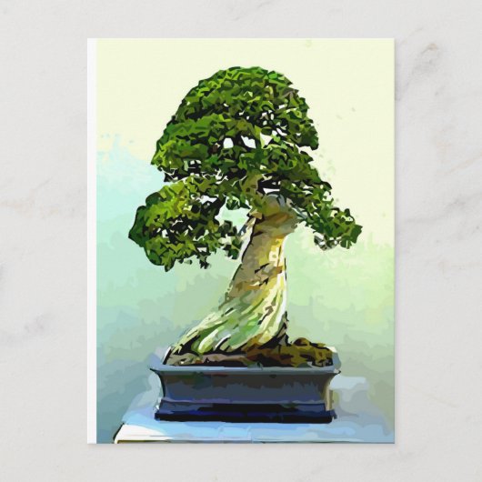 Bonsai Cypress-boom Briefkaart (Voorkant)