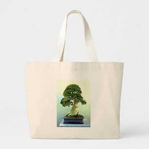 Bonsai Cypress-boom Grote Tote Bag