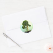 Bonsai Cypress-boom Ronde Sticker (Envelop)