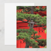 Bonsai dennenboom bedankkaart (Voorkant / Achterkant)