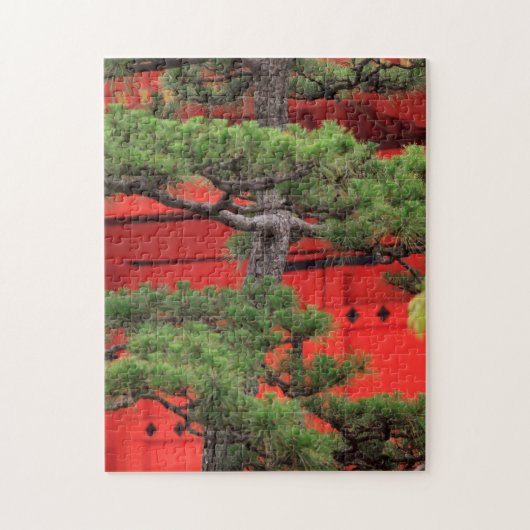 Bonsai dennenboom legpuzzel (Verticaal)