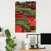 Bonsai-dennenboom Poster (Thuiskantoor)