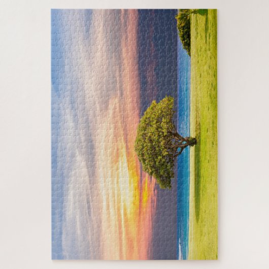 Bonsai door het water legpuzzel (Verticaal)