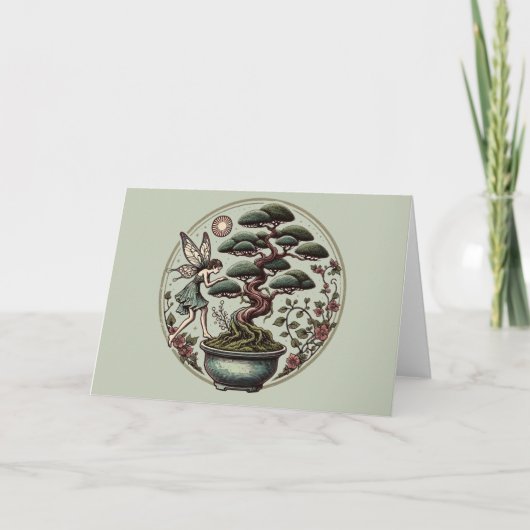 Bonsai Fairy Kaart (Voorkant)