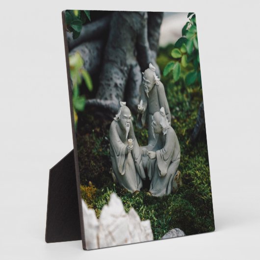 Bonsai Figurines Fotoplaat (Zijkant)