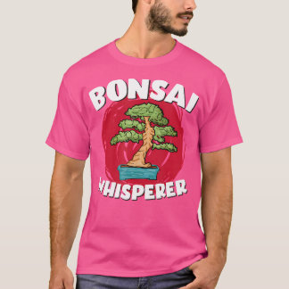 Bonsai fluisteraar Funny Japanse tuinieren T-shirt