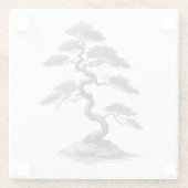 Bonsai Glazen Onderzetter (Achterkant)