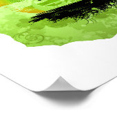 Bonsai  Grafisch, Groene Versie Poster (Hoek)