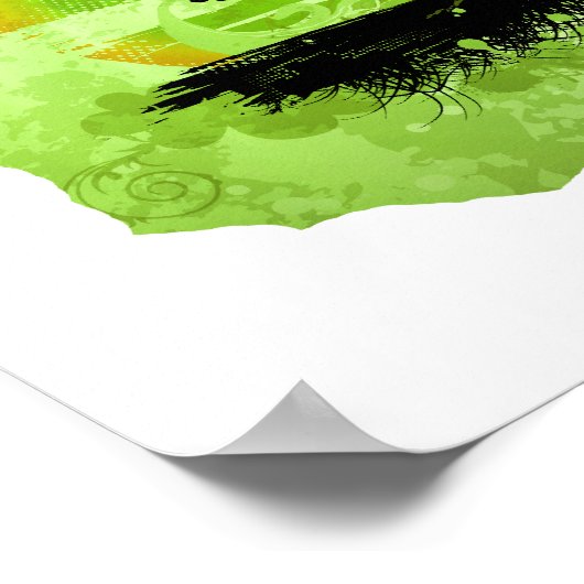 Bonsai  Grafisch, Groene Versie Poster (Hoek)