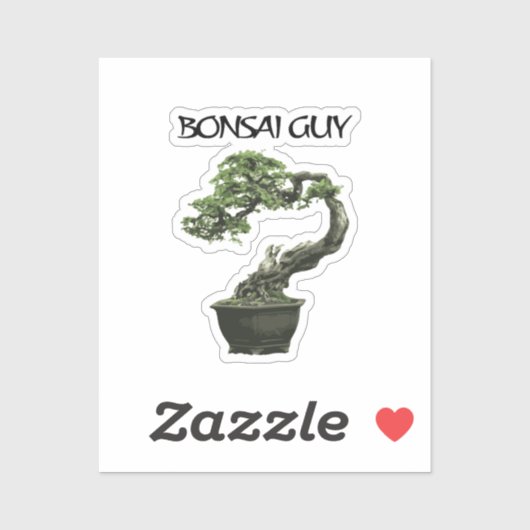 Bonsai guy funny quote for bonsai lovers sticker (Vel)