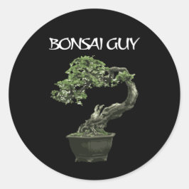 Bonsai guy grappig citaat voor bonsai liefhebbers ronde sticker