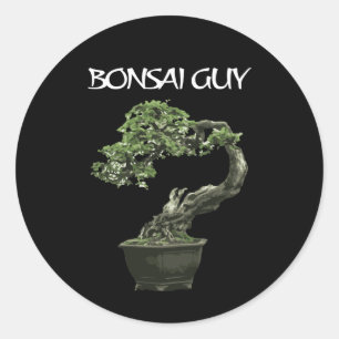 Bonsai guy grappig citaat voor bonsai liefhebbers ronde sticker