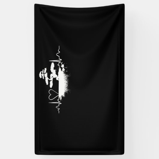 Bonsai Heartbeat voor Bonsai Lovers Spandoek (Verticaal)
