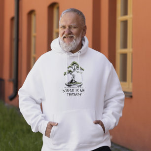 Bonsai is mijn therapie grappige quote voor bonsai hoodie