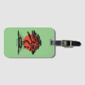 Bonsai Japans Kanji gepersonaliseerd Bagagelabel (Voorkant (horizontaal))