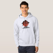 Bonsai Japans Kanji gepersonaliseerd Hoodie (Voorkant volledig)