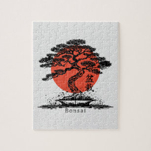 Bonsai Japans Kanji gepersonaliseerd Legpuzzel