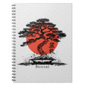 Bonsai Japans Kanji gepersonaliseerd Notitieboek (Voorkant)