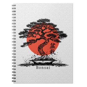 Bonsai Japans Kanji gepersonaliseerd Notitieboek