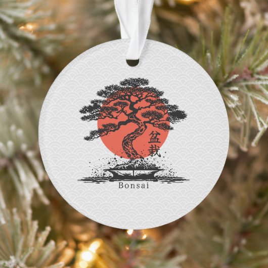 Bonsai Japans Kanji gepersonaliseerd Ornament (Boom)