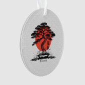 Bonsai Japans Kanji gepersonaliseerd Ornament (voorkant)