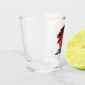 Bonsai Japans Kanji gepersonaliseerd Shot Glas (Links)