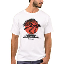 Bonsai Japans Kanji Gepersonaliseerd T-shirt