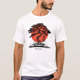 Bonsai Japans Kanji Gepersonaliseerd T-shirt