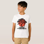 Bonsai Japans Kanji Miyagi Do gepersonaliseerd T-shirt (Voorkant volledig)