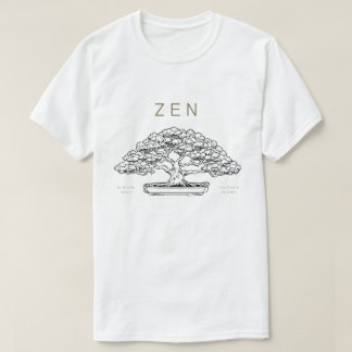 Bonsai, Japans thema minimalistisch T-shirt