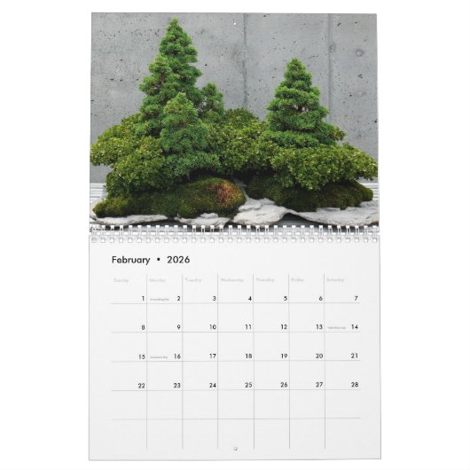 Bonsai-kalender 2026 kalender (Feb 2026)