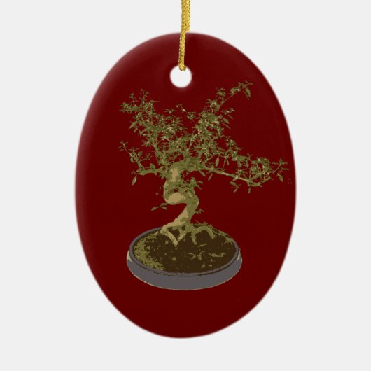 Bonsai Keramisch Ornament (Voorkant)