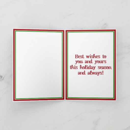 Bonsai kerstboom feestdagen kaart (Binnen)