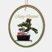 Bonsai Kerstboom Keramisch Ornament (Links)