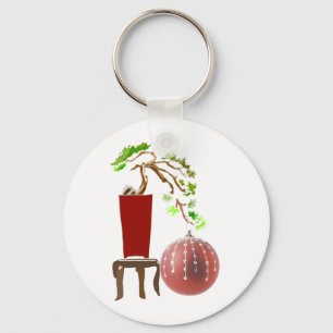 Bonsai Kerstboom Sleutelhanger