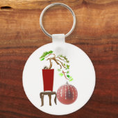 Bonsai Kerstboom Sleutelhanger (Voorkant)