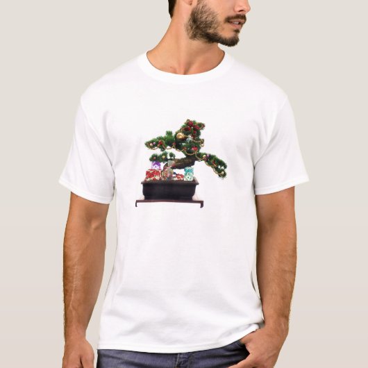 Bonsai kerstboom t-shirt (Voorkant)
