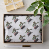 Bonsai kerstboom tissuepapier (Geschenk)