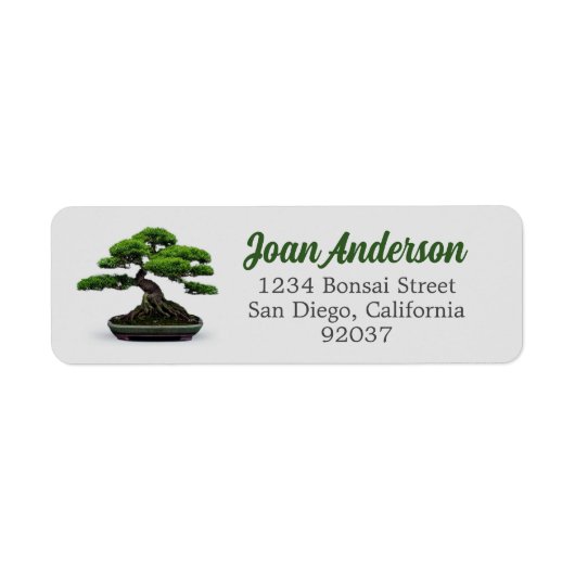 Bonsai Label (Voorkant)