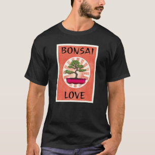 Bonsai Liefde Miniatuur Boom Plant Tuinieren Meest T-shirt